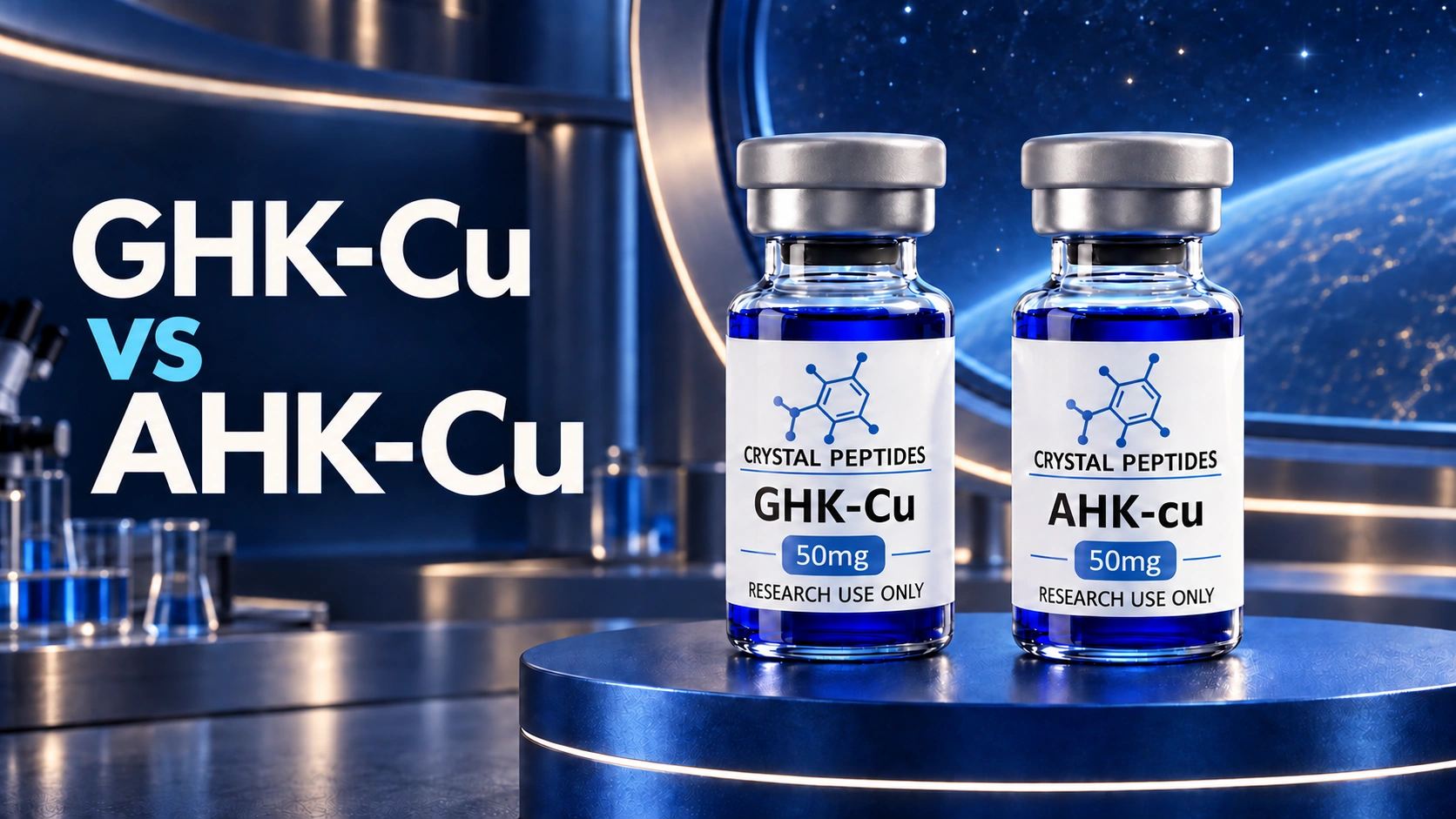 GHK-Cu и AHK-Cu: Какво се променя при промяна на една аминокиселина?